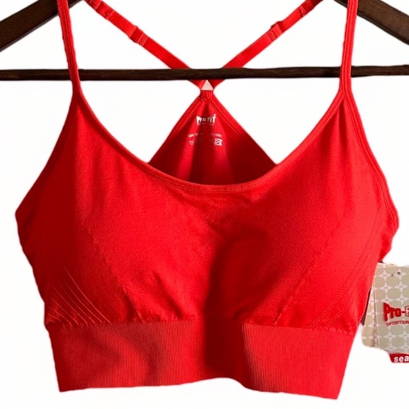 New Pro-Fit Woman’s XL Seamless Sports Bra Moisture Wicking Convertible Straps - Picture 11 of 15